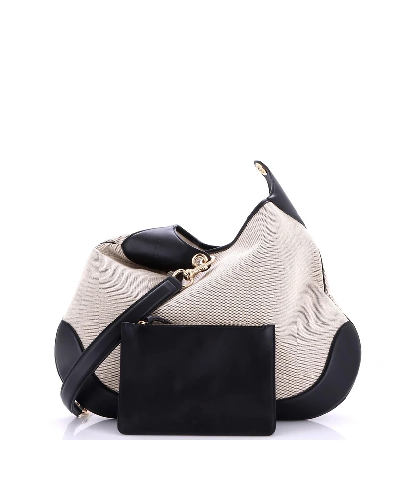 Pre-Owned Gucci Large B Shoulder Bag Canvas