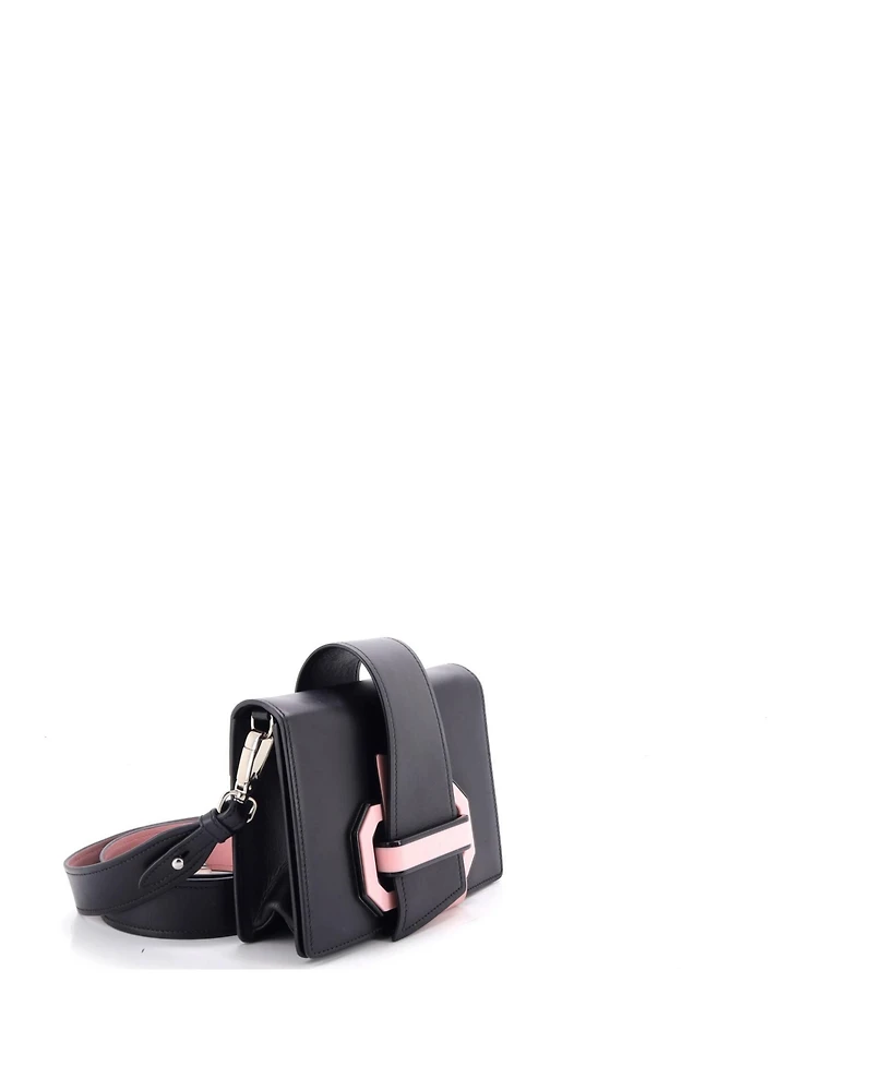 Pre-Owned Prada Small Plex Ribbon Shoulder Bag City Calfskin