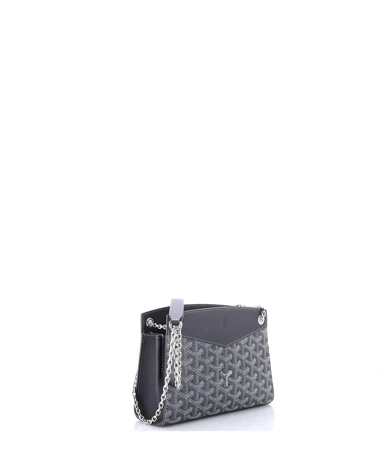 Pre-Owned Goyard Mini Structured Rouette Chain Shoulder Bag Coated Canvas