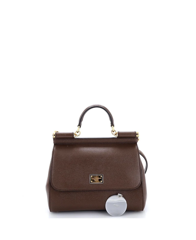 Pre-Owned Dolce and Gabbana Medium Miss Sicily Bag Leather