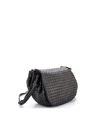 Pre-Owned Bottega Veneta Small Flap Messenger Bag Intrecciato Nappa