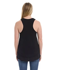 Wilt Women's Shrunken Mock Hem Shirttail Tank