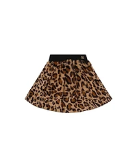 Deux par Big Girls Faux Fur Skirt Leopard Print Skirts