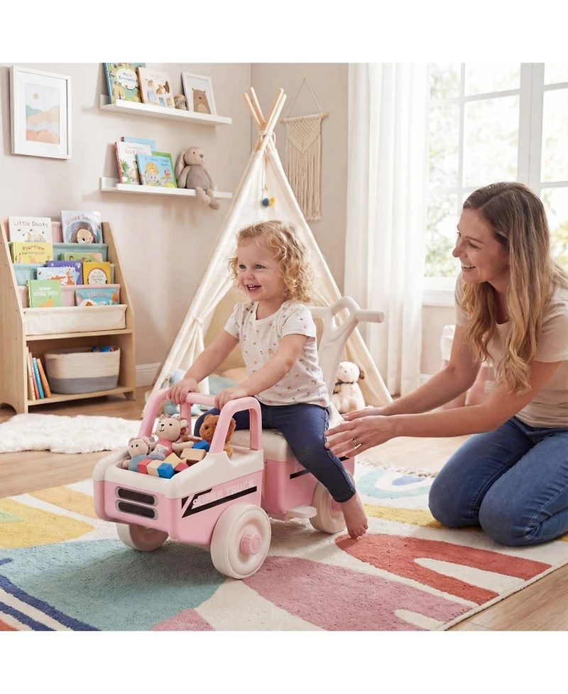 Sugift 4-in-1 Ride On Push Car With Music and Storage, Ages 1.5-5