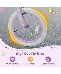 Sugift 16" Adjustable Kids Bike with Dual Brake System, Ages 4-8