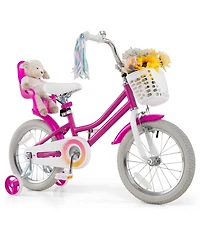 Sugift Kids 16" Bike with Training Wheels and Dual Brake System, Ages 3-7