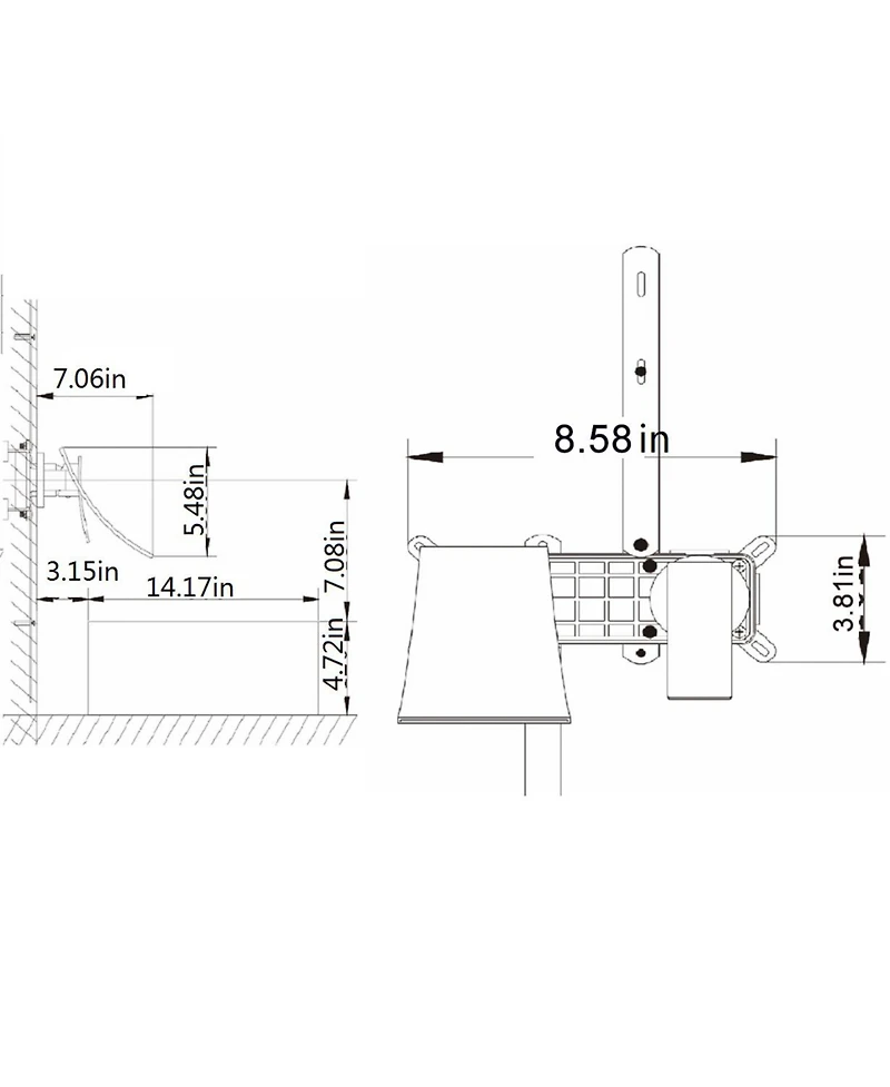 Busdays Wall Mount Widespread Bathroom Faucet