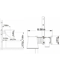 Busdays Wall Mount Widespread Bathroom Faucet