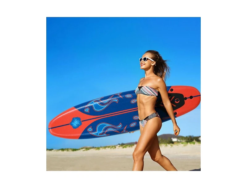 Hikeen 6 Feet Surfboard with 3 Detachable Fins