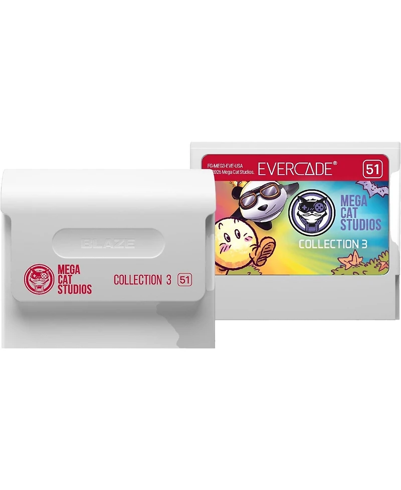 Blaze Entertainment Evercade Mega Cat Collection 3 10-Game Collectible Physical Edition for Evercade, Super Pocket