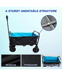 Mountaintop Mini Folding Wagon Garden Shopping Beach Cart