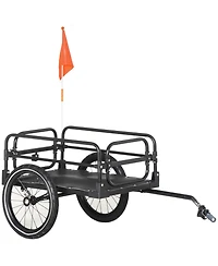 Mountaintop Bike Cargo Trailer, Wheels, Suspension, 88 lbs Load Capacity, Durable Transport Cart