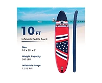 Hikeen Inflatable Paddle Board with Removable Fin and Backpack