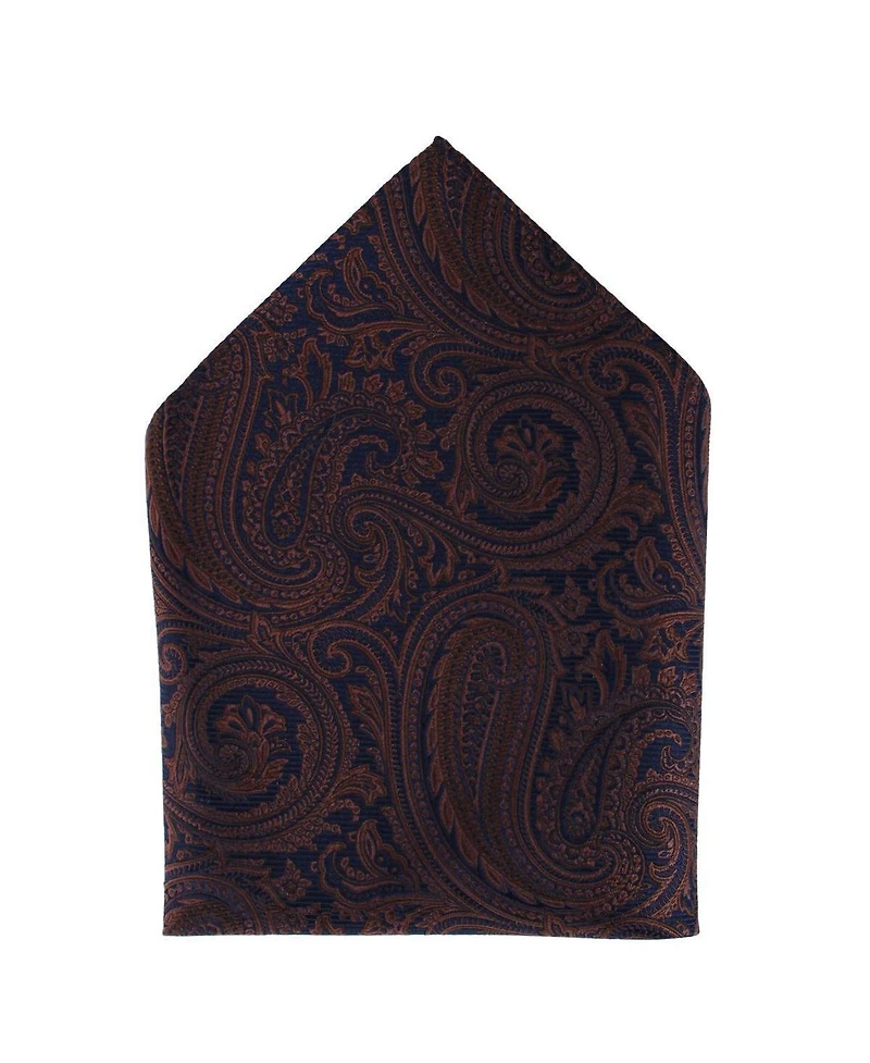 Trafalgar Men's Sobee Paisley Silk Necktie and Pocket Square