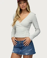 Edikted Women's Fonteyn Wrap Top