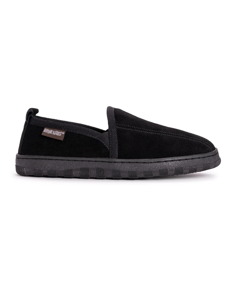 Muk Luks Men's Eric Genuine Suede Slip On Slippers