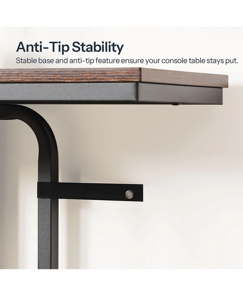 Slickblue Modern 2-Tier Slim Console Table for Entryway and Living Room