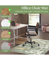 Danrong Heavy Duty Office Chair Mat for Hardwood Floors and Tile Protector