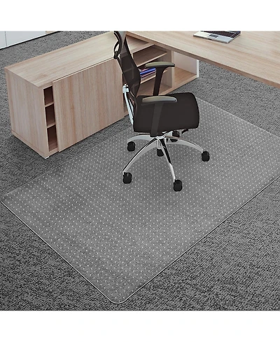 Danrong Heavy Duty Office Chair Mat for Carpets Non-Slip Smooth Rolling Floor Protector