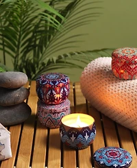 Lovery 4-Piece Travel Candle Gift Set - Coconut, Vanilla, Lavender, Citrus Scents