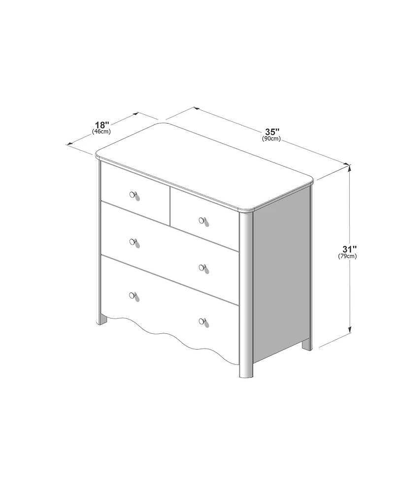 Plank+Beam Sutton 4 Drawer Dresser