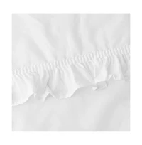 Ellis Curtain Classic Narrow Ruffle 2-Piece Rod Pocket Curtain Panel