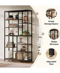 Tribesigns 8-Tier 79 Inch Tall Bookshelf