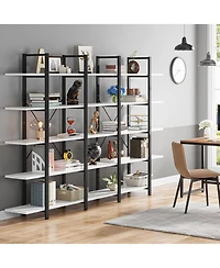Tribesigns 5-Tier 72" Vintage Industrial Bookshelf,