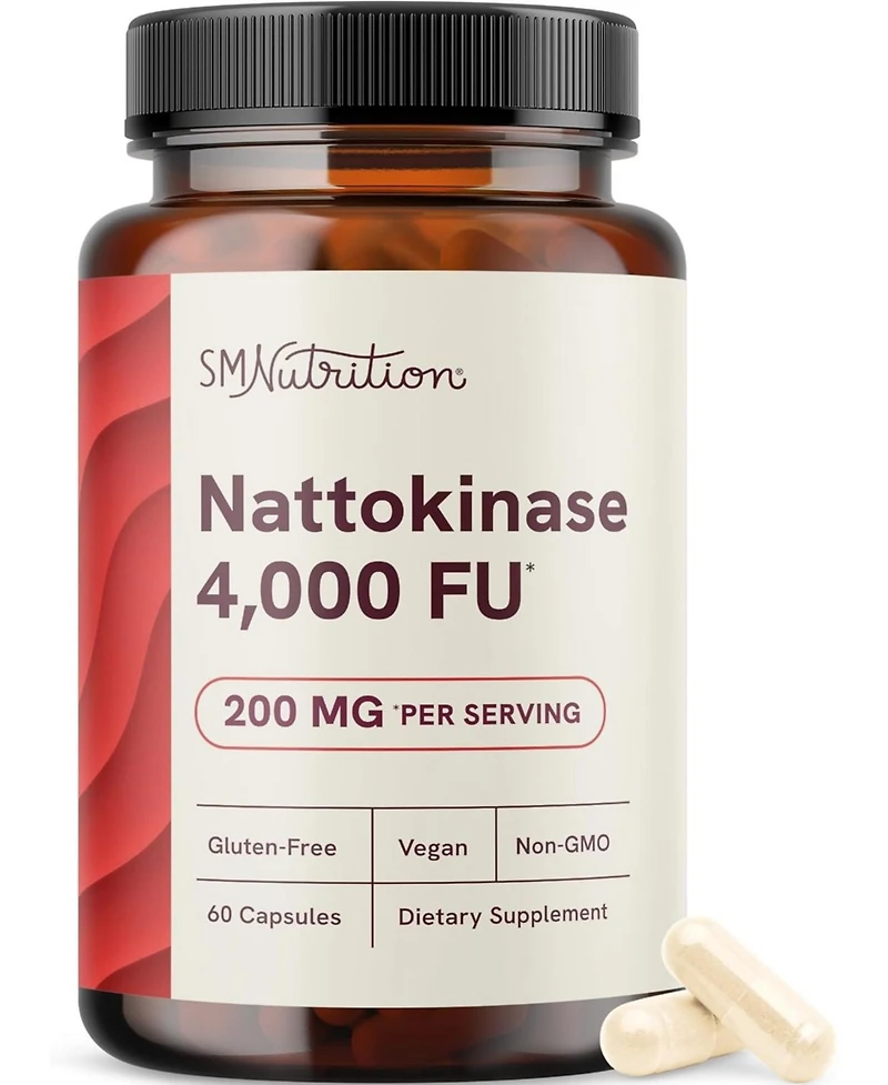 SMNutrition Nattokinase Capsules, 60 Count