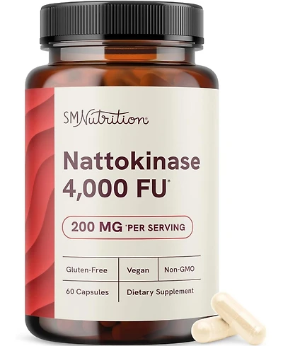 SMNutrition Nattokinase Capsules, 60 Count