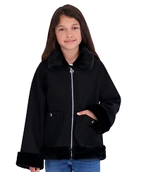 Michael Kors Toddler Girls' 2T-5T Midweight Faux Wool Jacket