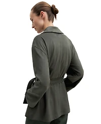 Emme Marella Women's Double-Breasted Belted Jacket
