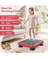 Sugift Kids Rebounder 24" x 20" Bouncing Board with Elastic Rope, Ages 3+