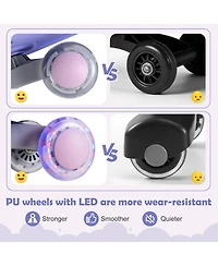 Hongge Wiggle Ride-On Car with Flashing Wheels & Anti-Tip Design, Ages 2+