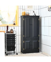 Sugift Accent Storage Cabinet with Adjustable Shelves