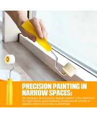 Xdovet Minit Roller Touch Up Trim Edge Corner Brush Tool Window Frame