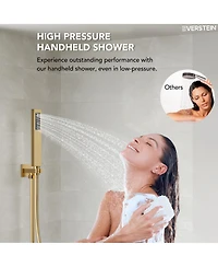 Everstein Pressure Balanced 10" Rainfall Shower System Dual Rain Heads