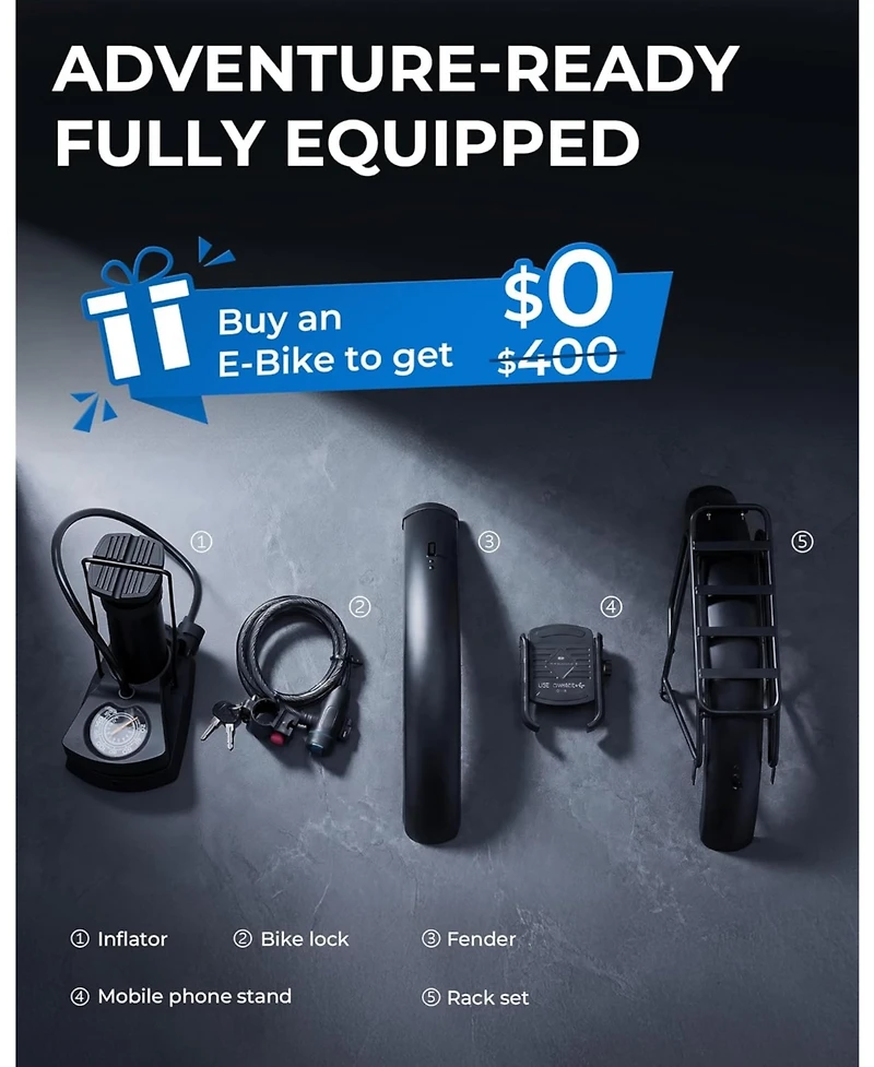 Mikolo Folding Electric Bike for Adults, 55 Miles & 25MPH, 500W Peak Motor, 48V 10Ah Removable Battery, Fat Tire EBike with Smart Lcd Display