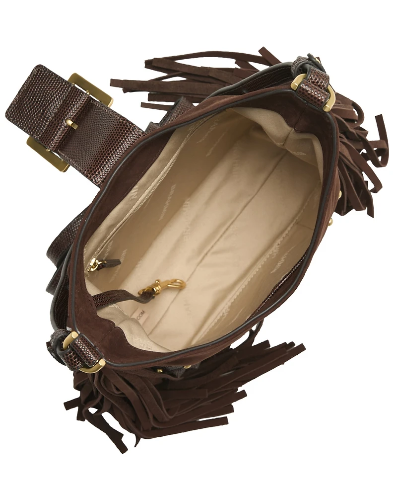 Brahmin Gwynne Small Suede Crossbody Handbag