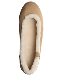 Bearpaw Women's Delphi Faux Fur Trim Ballet Flats