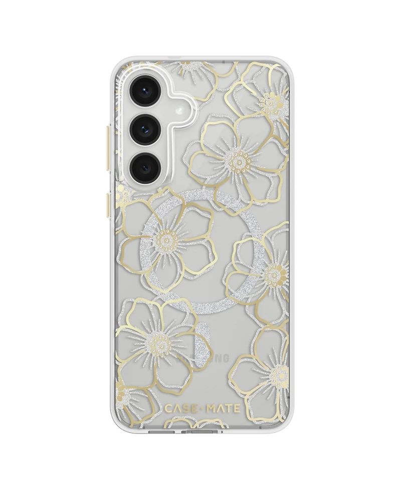 Case-Mate Floral Gems Magnetic Phone Case for Samsung Galaxy S25 Fe