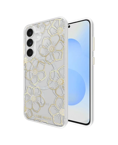 Case-Mate Floral Gems Magnetic Phone Case for Samsung Galaxy S25 Fe
