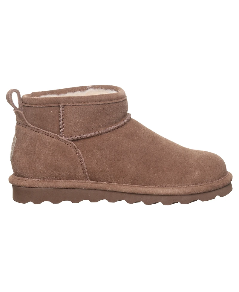 Bearpaw Women's Shorty Round Toe Suede Booties