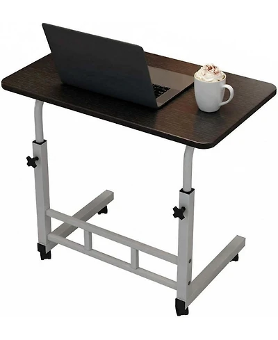 Gaomon Adjustable Height Lift Desk – Mobile Bedside Table for Laptop, Simple Computer Desk for Bedroom and Dorm, Easy Moving, 80x40cm