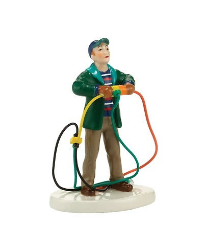 Department 56 Snow Village Fire It Up Dad Christmas Vacation Figure