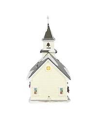 Department 56 Snow Village Holy Family Light-Up Church, Set of 2