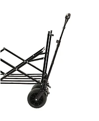 Mountaintop 480Lbs Collapsible Wagon with Canopy,7" All-Terrain Wheels, Mosquito Net, Camping Shopping Sports Garden