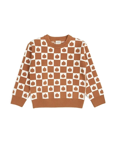 Sweet Wink Baby Boys Pumpkin Checkers Sweater