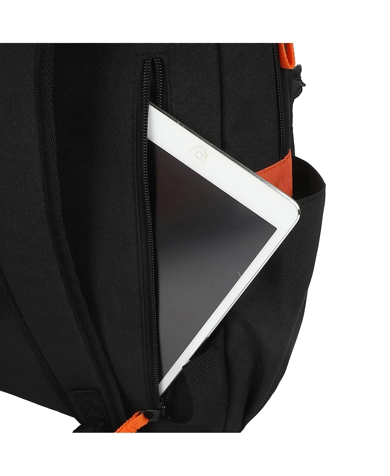 Dragon Ball Z Goku Symbols Black 17.5" Adult Commuter Backpack