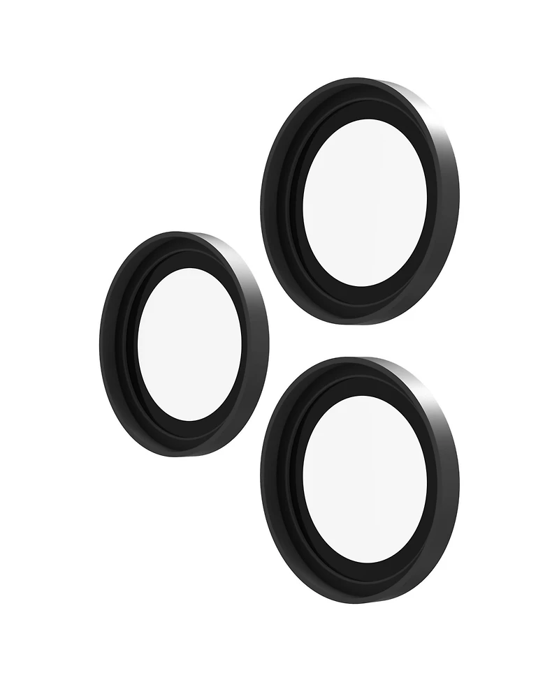 Zagg Glass Elite Tempered Glass 3-Piece Camera Lens Protection Rings, Compatible with Apple iPhone 15 Pro, 16 Pro, and 17 Pro